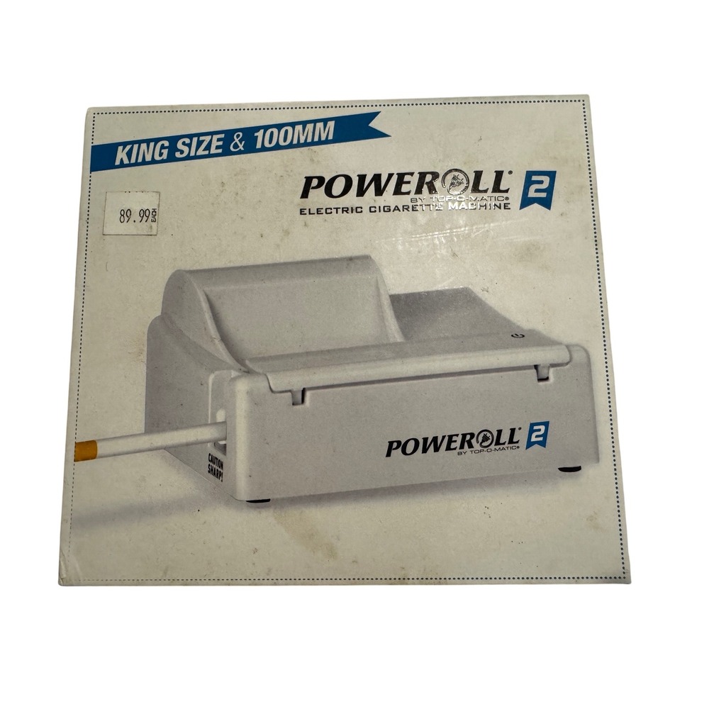 Top-O-Matic Poweroll 2 Electric Cigarette Machine King Size & 100mm PR002 White